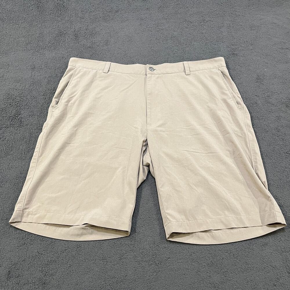 Peter Millar Shackleford Beige Performance Stretch Golf Shorts Men's Size 38